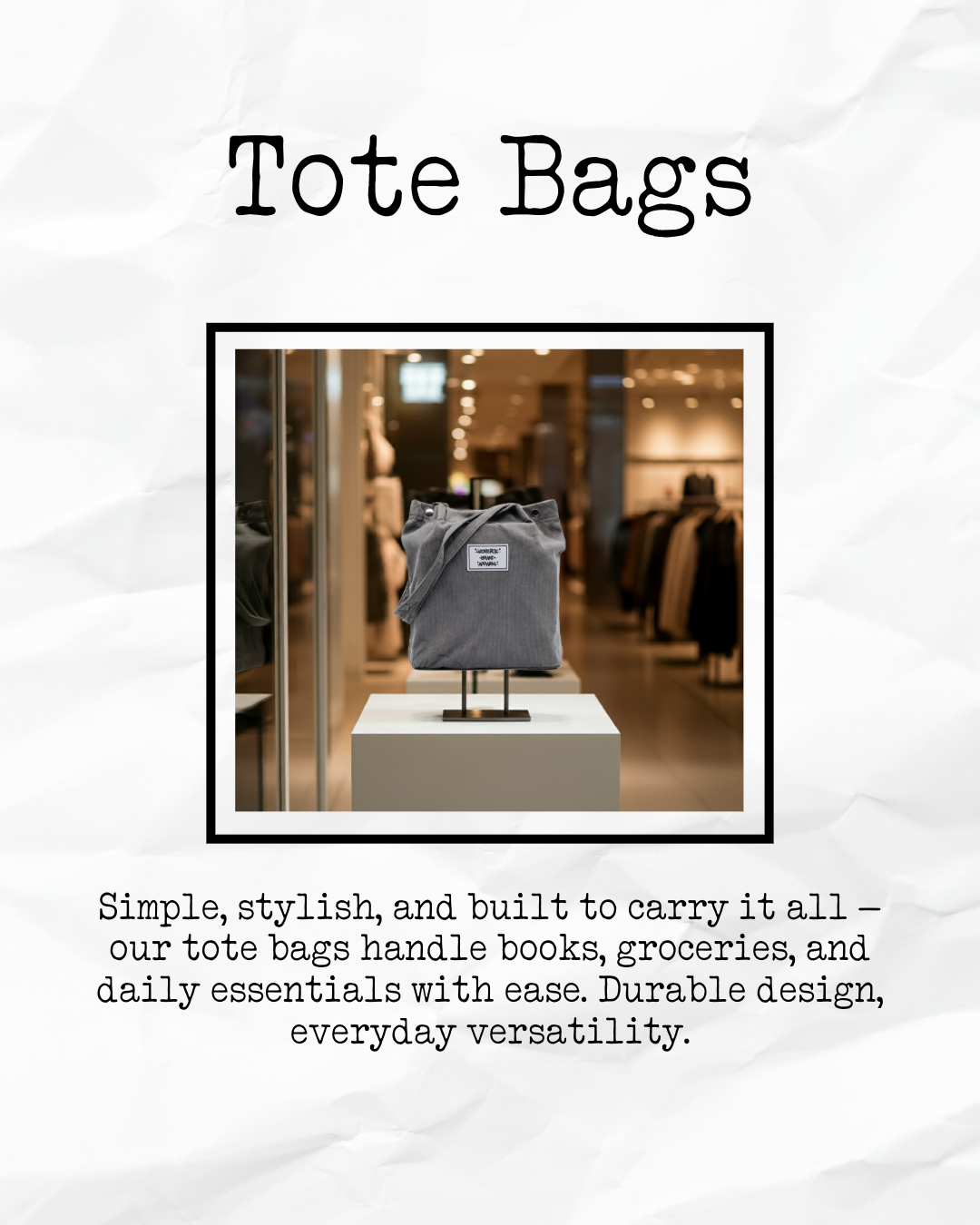 Tote Bags – Generik Brand Apparel